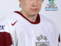 Latvijas hokeja valstsvienības uzbrucējs Andris Džeriņš