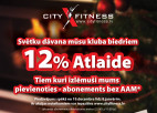 Reklāmas raksts: Svētku atlaides "City Fitness" esošajiem un topošajiem biedriem