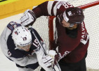 Video: Latvija straujā un rezultatīvā spēlē galotnē zaudē ASV hokejistiem