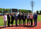 Svinīgi atklāts atjaunotais Daugavas stadions