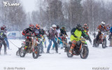Foto: Latvijas čempionāta skijoringā un ziemas motokrosā II posms