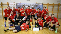 Rīgas čempionātā florbolā uzvarētāju apbalvošana