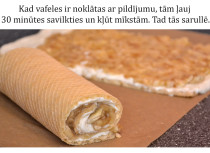 Fotorecepte: Vafeļu rulete soli pa solim