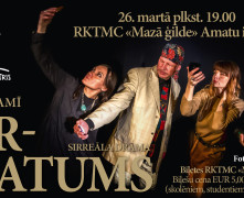 Aicina uz Vecpilsētas teātra izrādi "Pārpratums" Mazajā ģildē