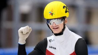 Šorttrekists Laizāns kļūst par Eiropas Jaunatnes ziemas Olimpiādes čempionu 500m distancē