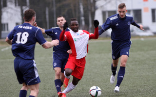 Foto: "Spartaks" bez grūtībām sasniedz Latvijas kausa pusfinālu