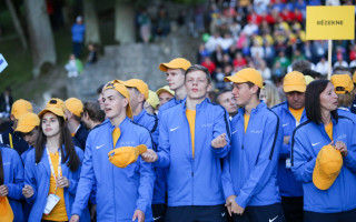 Foto: Latvijas Jaunatnes olimpiādes atklāšana