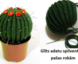 Foto: Glīts adatu spilventiņš pašas rokām