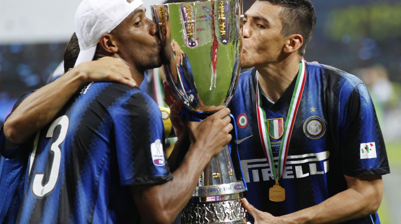 Vai "Inter" trofeju skapim šovakar pievienos arī UEFA Superkausu?
Foto: AP/Scanpix