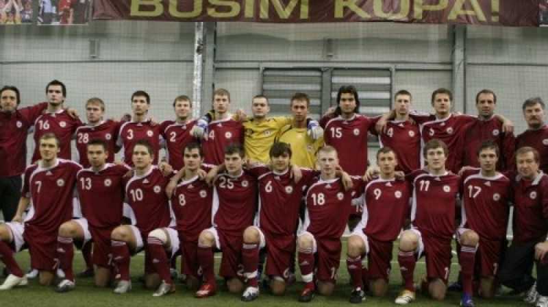 Latvijas U-19 izlases futbolisti
Foto: LFF