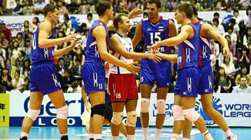 Krievijas izlase turnīru sākusi ar divām uzvarām
Foto: www.fivb.com