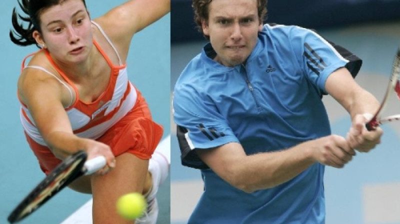 Anastasija Sevastova un Ernests Gulbis - abiem ir liela loma tenisa popularizešanā, taču, lai atvaino dāma - veču spēle tomēr raisa lielāku interesi un ažiotāžu. 
Foto: AFP/Scanpix