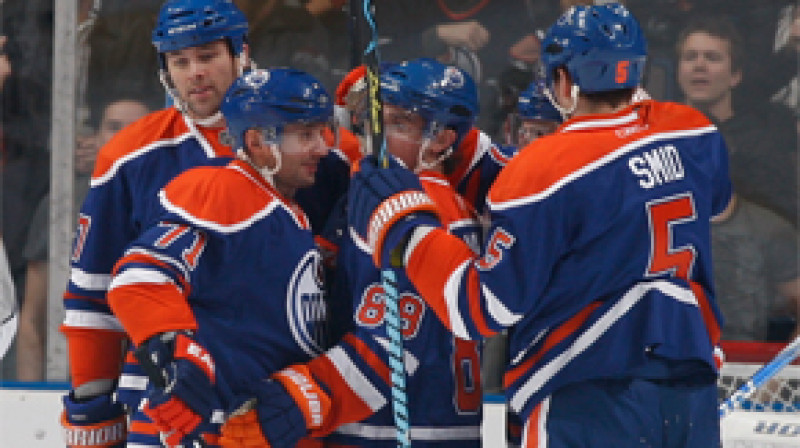 Edmontonas "Oilers" hokejists
Foto: AFP/Scanpix