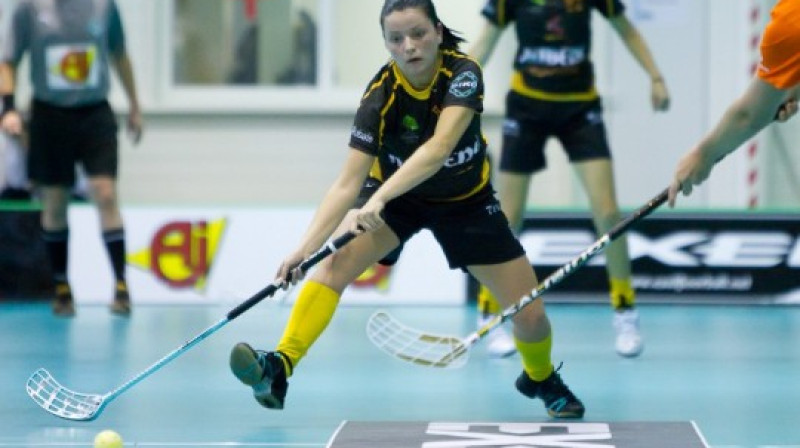 "Rubenes" uzbrucēja Evita Rudzīte
Foto: Mārtiņš Šults, www.floorball.lv