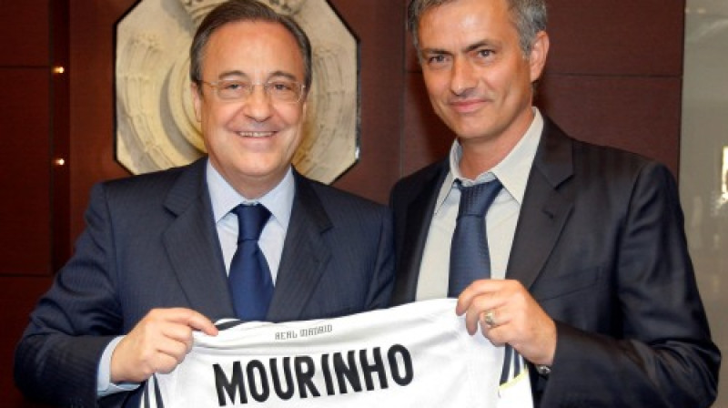 Florentino Peress un Žuzē Mourinju 
Foto: AP/Scanpix