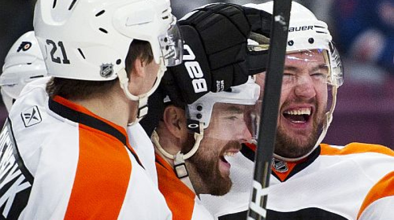 "Flyers" hokejistu sajūsma
Foto: Reuters/Scanpix