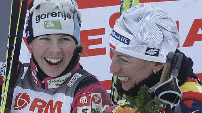 Vesna Fabjana un Justina Kovaļčika
Foto: AP/Scanpix