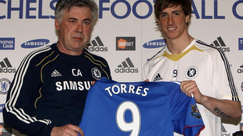 Gada un arī visu laiku dārgākais pirkums Premjerlīgā - Fernando Toress. "Chelsea" par viņu "Liverpool" samaksāja 50 miljonus
Foto: PA Wire/Scanpix