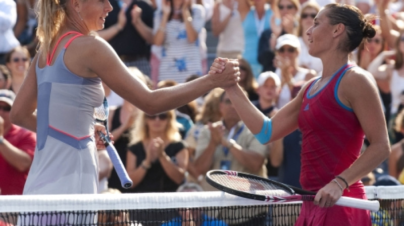 Marija Šarapova un Flavija Penneta
Foto: AFP/Scanpix