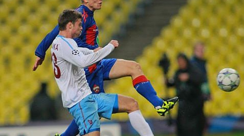 Aleksandrs Cauņa tūlīt gūs savus pirmos vārtus Čempionu līgā
Foto: www.pfc-cska.com