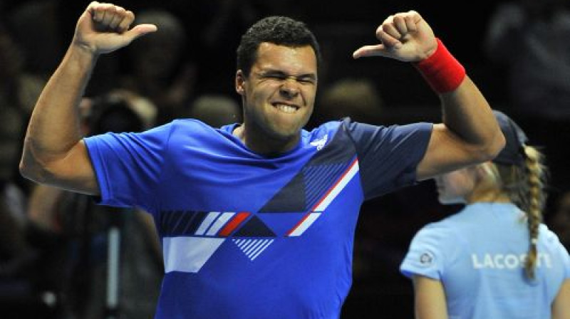 Žo-Vilfrīds Tsonga pirmo reizi spēlēs sezonas finālturnīra pusfinālā
Foto: Reuters/Scanpix