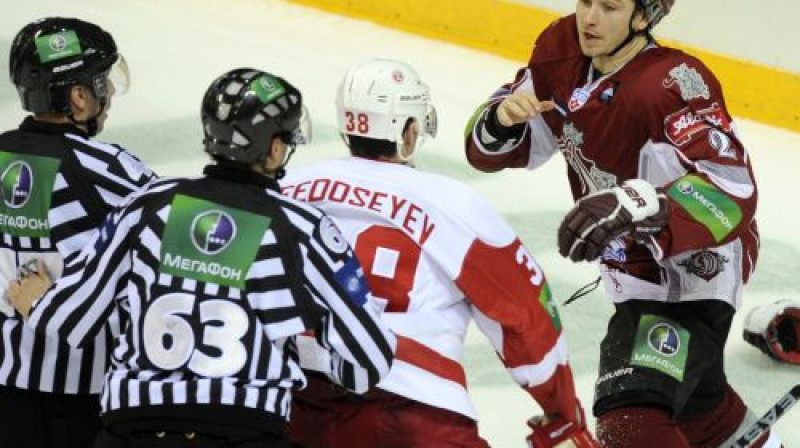 Rodrigo Laviņš vakar piedalījās dūru cīņā
Foto: Romāns Kokšarovs, Sporta Avīze, f64