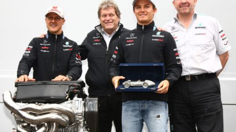 Šūmahers, Haugs, Rosbergs un Brauns
Foto: Digitale/Scanpix