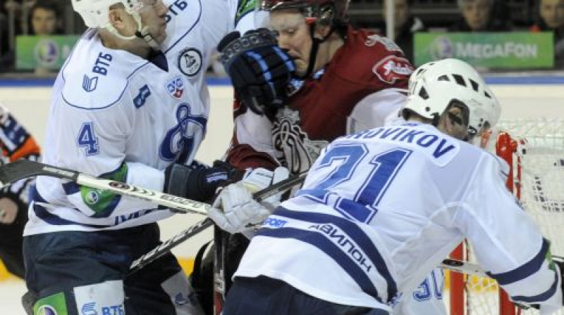 Frēdriks Varjs guva vārtus, taču "Dinamo" kopumā pietrūka kaujinieciskuma
Foto: Romāns Kokšarovs, Sporta Avīze, f64