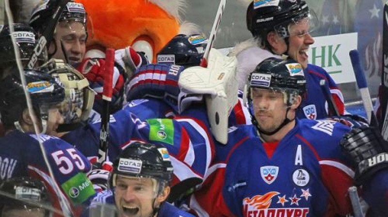 "Metallurg" hokejisti dodas tālāk
Foto: metallurg.ru