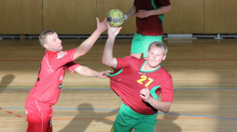 Lauris Rūtiņš (LSPA) un Kaspars Lisovskis (SK Latgols)
Foto: SK Latgols