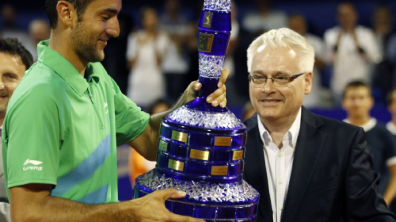 Marins Čiličs ar savu astoto karjeras trofeju
Foto: AP/Scanpix