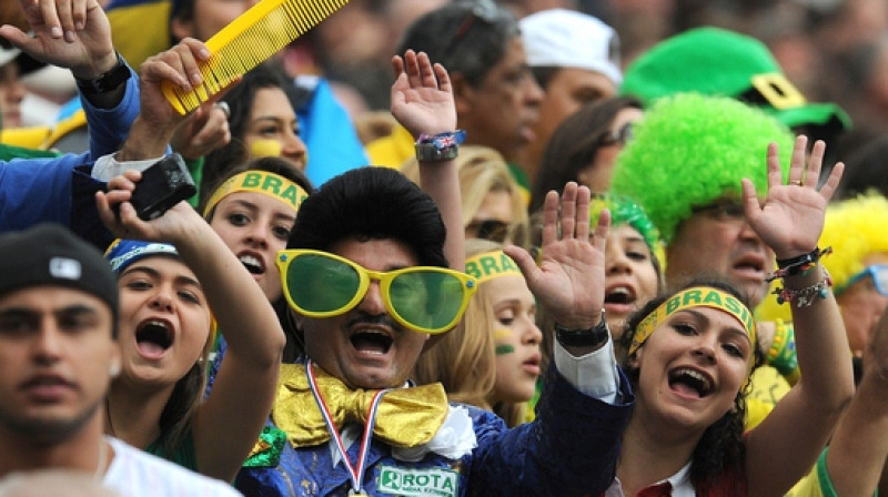 Brazīlijas fani
Foto: EMPICS Sport/Scanpix