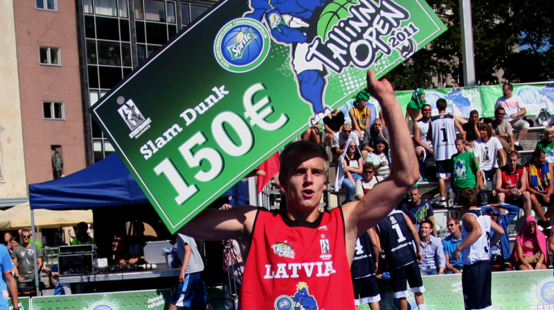 "Tallinn Open" pirms gada "Slam Dunk" konkursā uzvarēja Kristaps Dārgais, kurš sestdien cīnīsies par titula nosargāšanu
Foto: Renārs Buivids