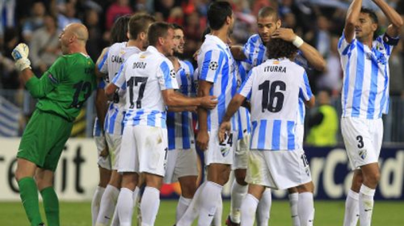 "Malaga" svin uzvaru pret "Milan" (1:0)
Foto: AFP/Scanpix