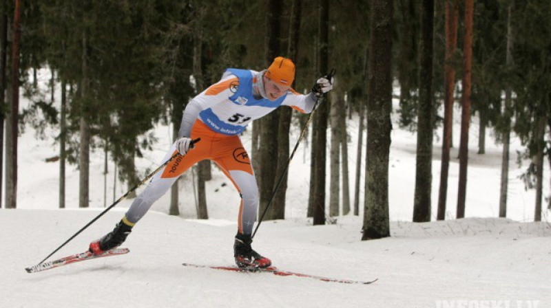 Arvis Liepiņš šogad Kūsamo parāda, ka ir progresējis, un iepriecina slēpošanas līdzjutējus. Foto:Infoski.lv