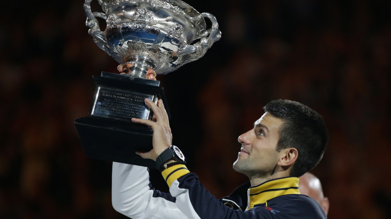 Novaks Džokovičs ar savu ceturto "Australian Open" titulu
Foto: AP/Scanpix