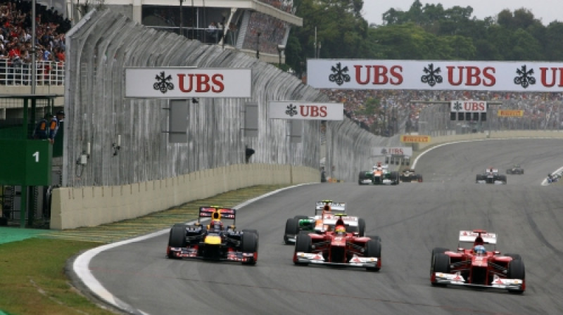 Brazīlijas GP tradicionāli ir pēdējais F1 posms
Foto: Digitale/Scanpix