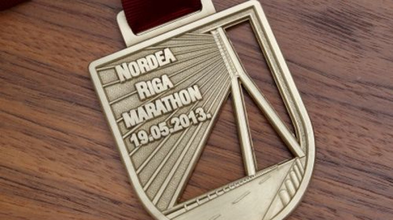Nordea Rīgas maratona medaļa
Foto: Kaspars Krafts, f64