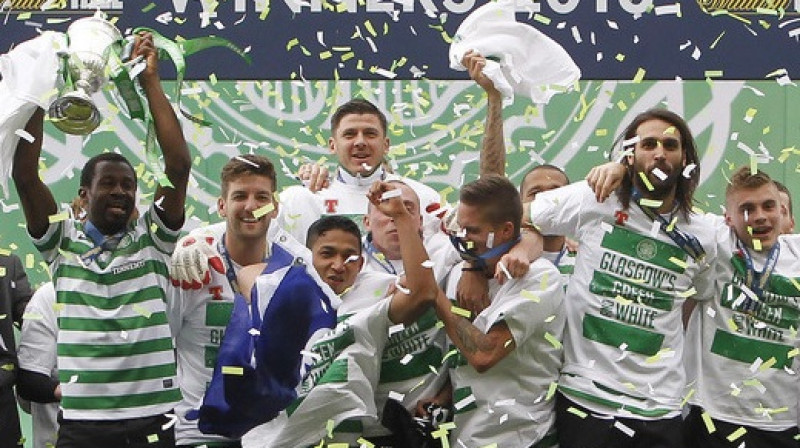 Glāzgovas "Celtic" triumfē Skotijas kausā 
Foto: PA Wire / Scanpix