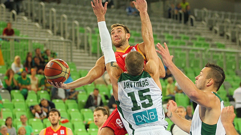 Beļģijas izlases līderis Alekss Ervels: Eiropas čempionātā vidēji spēlē 10,6 punkti un 8 atlēkušās bumbas.
Foto: FIBAEurope.com