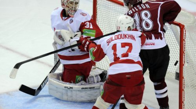 Kails Vilsons pie "Vityaz" vārtiem
Foto: Romāns Kokšarovs, Sporta Avīze, f64