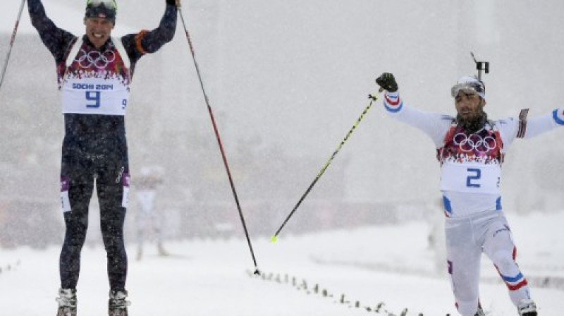 Emils Hegle Svensens finišā pārāk atslāba, taču kārtējo zeltu Norvēģijai nodrošināja
Foto: AFP/Scanpix