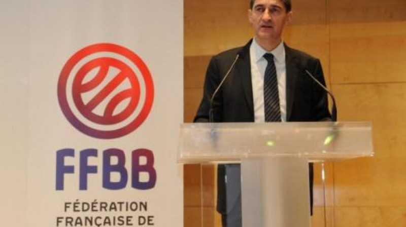 Francijas Basketbola federācijas prezidents Žans Pjērs Siutā pirmais ziņoja par FIBA Europe tālākajiem plāniem
Foto: www.ladepeche.fr