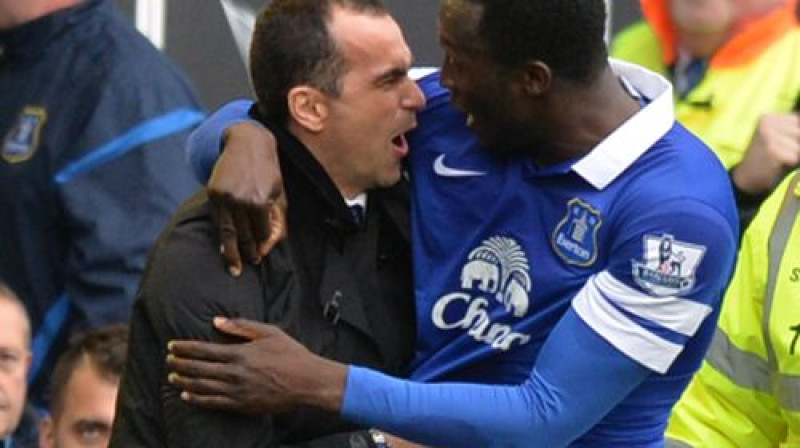 Roberto Martiness un Romelu Lukaku
Foto: AFP/Scanpix