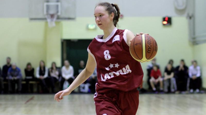 Digna Strautmane: double-double U16 Baltijas kausa izcīņas izšķirošajā spēlē.
Foto: basket.ee