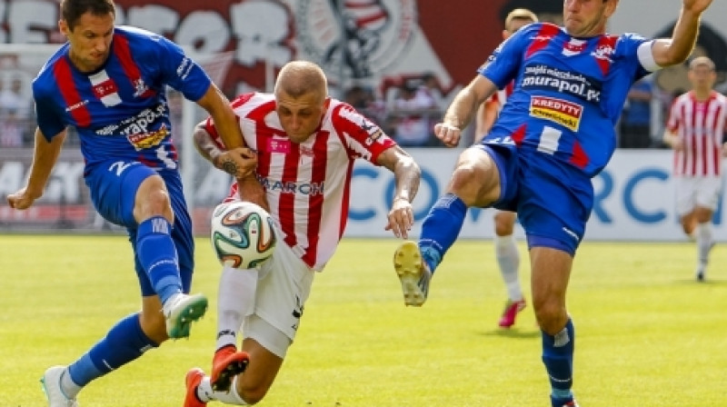 Deniss Rakels Polijas Ekstraklases mačā
Foto: cracovia.pl