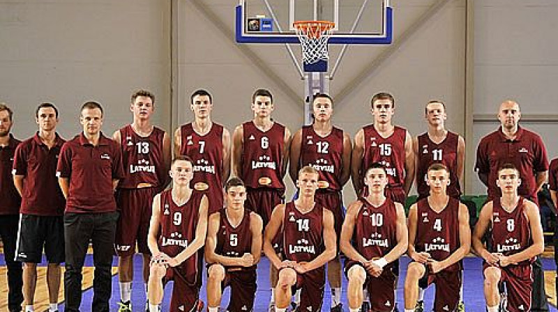 Latvijas U16 izlase - Eiropas kadetu čempionāta fināliste.
Foto: FIBAEurope.com