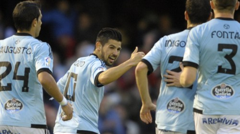 Nolito (centrā) kopā ar komandas biedriem "Celta" vienībā
Foto: AFP/Scanpix