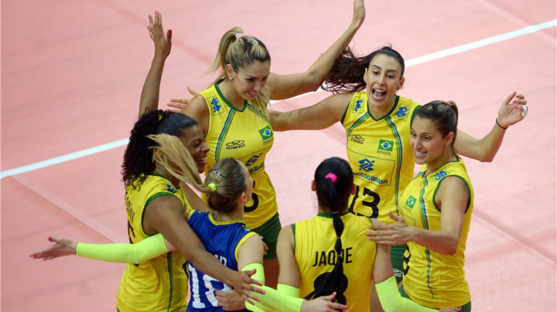 Olimpiskā čempione Brazīlija mērķē uz zeltu arī pasaules čempionātā
Foto: italy2014.fivb.org