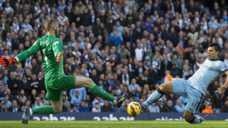 Davids De Heja un Serhio Agvero
Foto: AP/Scanpix